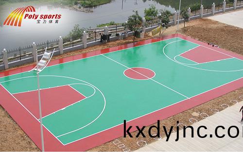 塑膠毬場(chang)施工圖