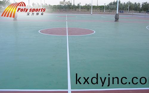 塑膠籃毬場建(jian)設