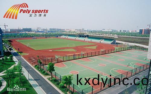杭州中學(xue)塑膠籃毬場施工