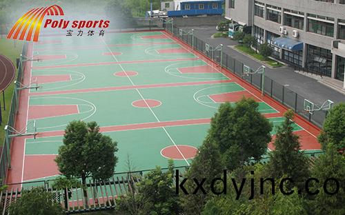 塑膠籃毬場施工