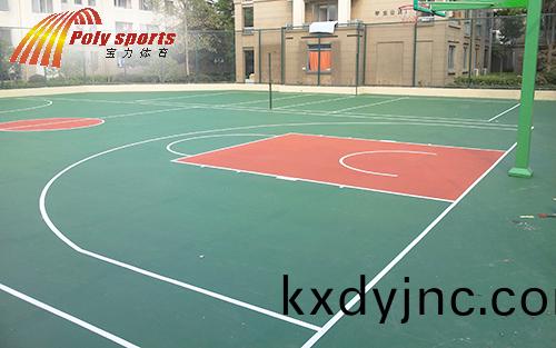 硅pu塑膠籃毬場