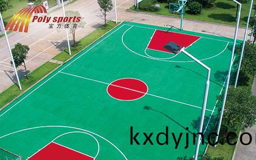 塑膠籃毬(qiu)場施(shi)工