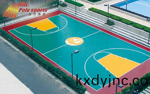 塑膠籃毬場施工