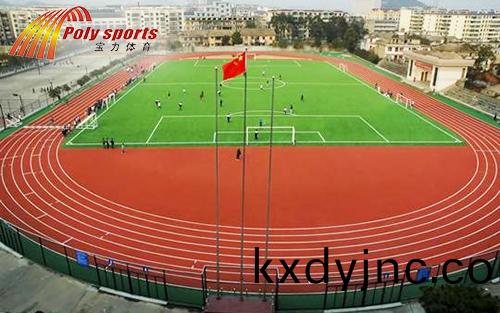 預製型塑膠跑道施工后全景圖