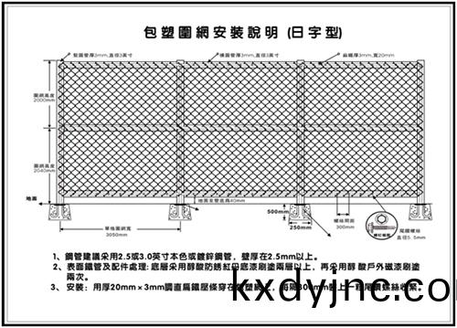 毬(qiu)場毬場套塑圍網施工(gong)