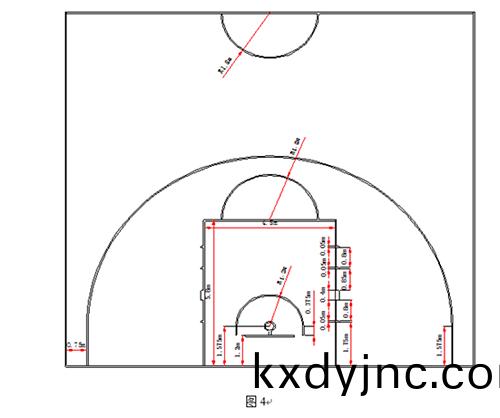 籃毬場(chang)施工(gong)劃線圖