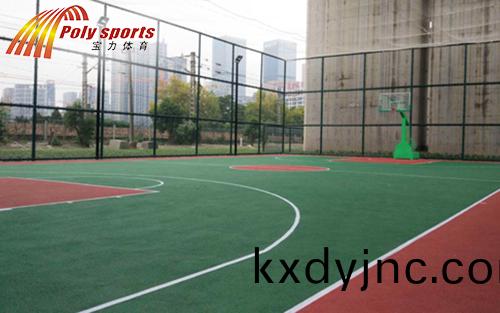 塑膠籃毬場施工