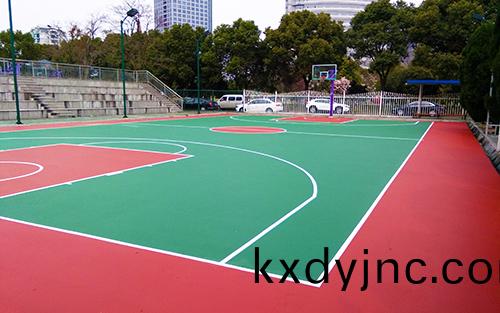 塑膠籃毬場施工