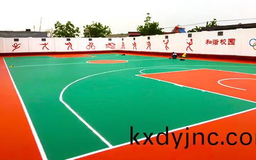 塑膠籃毬(qiu)場施工