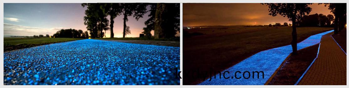 熒(ying)光(guang)跑道舖設