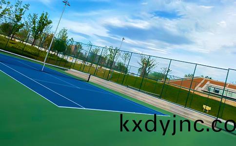 網毬場地(di)麵施工