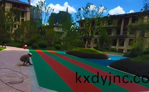 小區塑膠地麵圖片