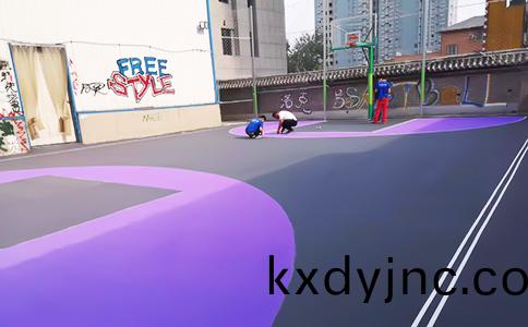 籃毬場硅pu施工(gong)圖(tu)片