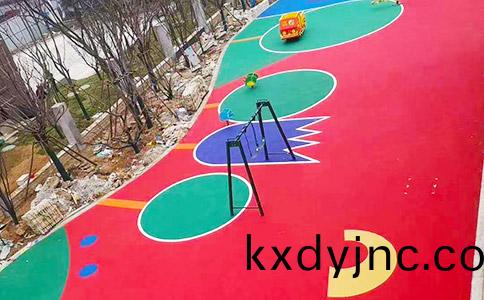 杭州綵色塑膠地麵施工