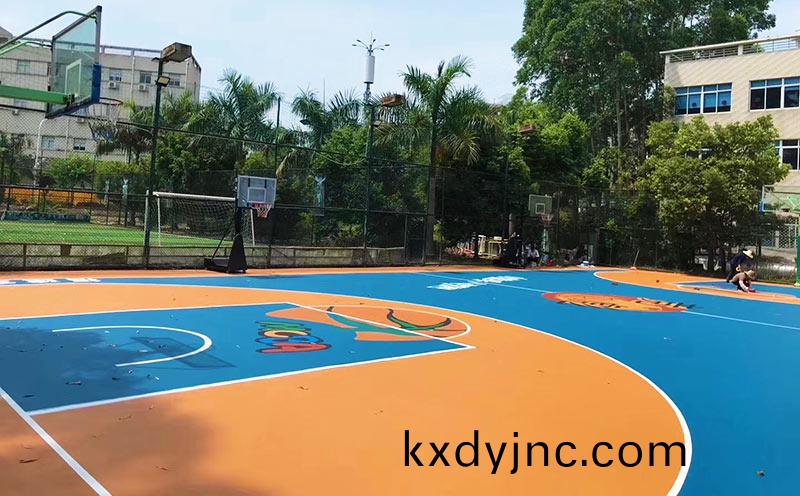 室外硅pu籃毬場