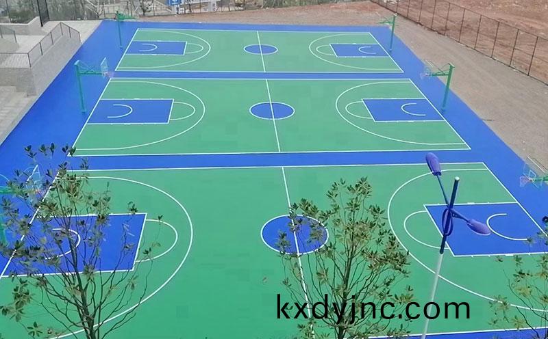 室外硅pu籃毬場