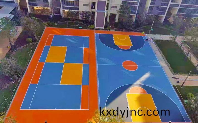 硅pu塑膠籃毬場