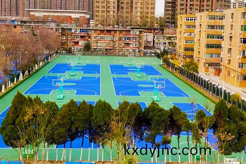 硅pu塑膠籃毬場