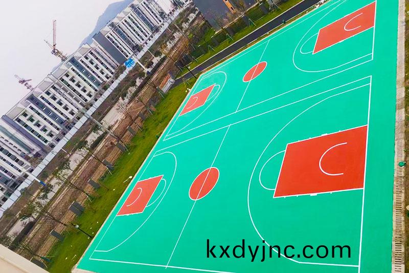  籃毬場硅(gui)PU麵層