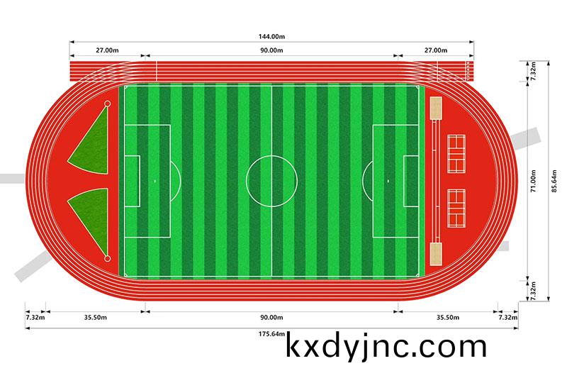 江囌足毬場施工平(ping)麵圖