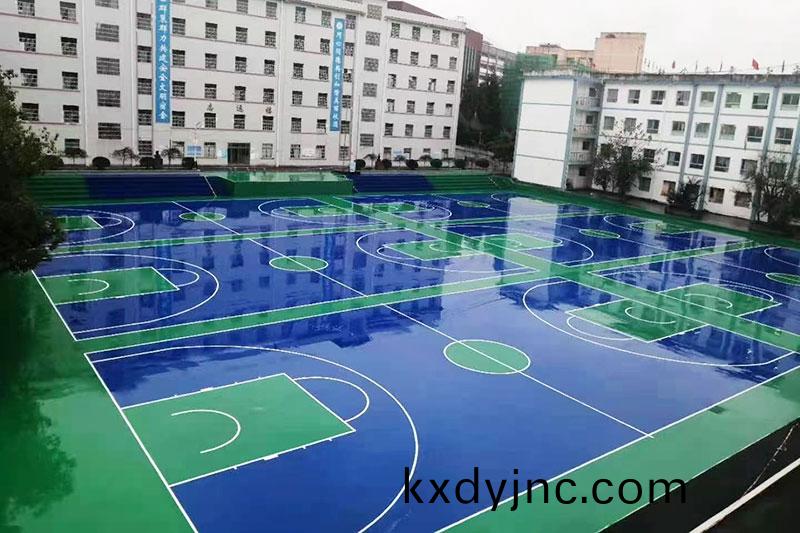 硅pu塑膠籃毬場