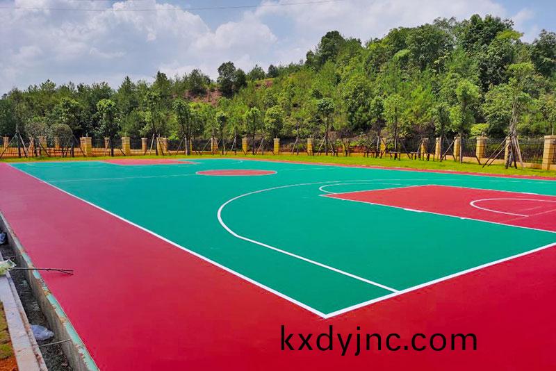 epdm塑膠(jiao)籃毬場